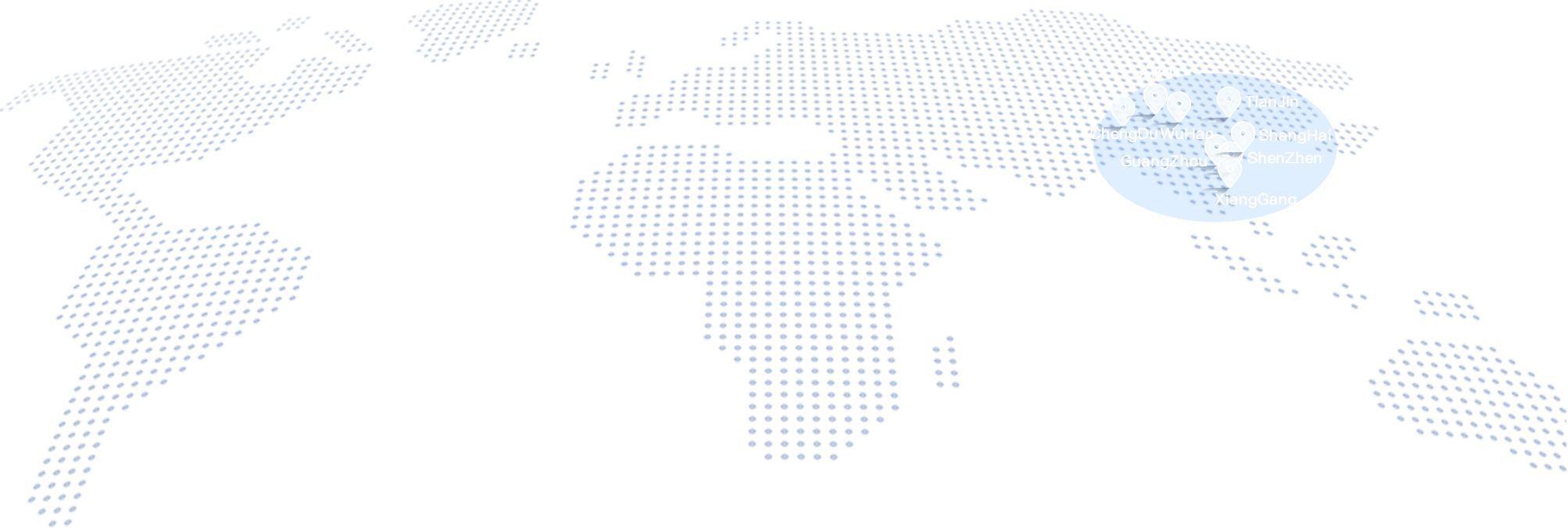 Domestic import and export distribution centers